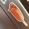 Corn Dog Waterproof Glossy Sticker, Funny Corndog Meme Sticker, Weird Vinyl Sticker, Animal Unique Gift, Dog Lover Decal, Dachshund Stickers