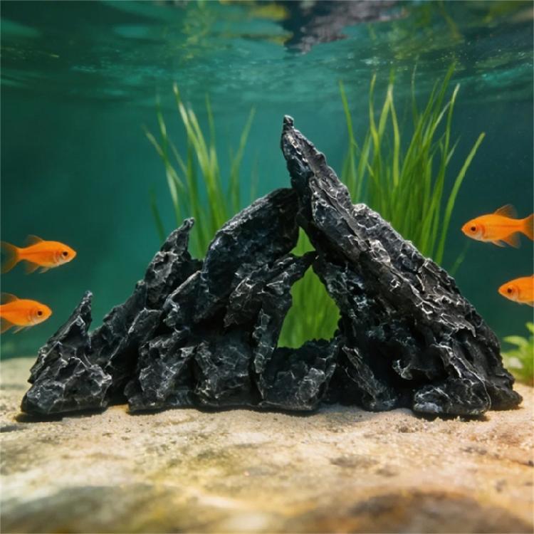Artificial Rock Hide Cave Mountain Underwater Fish Tanks Ornament Landscaping Craft Living Room Resins Aquariums Rock