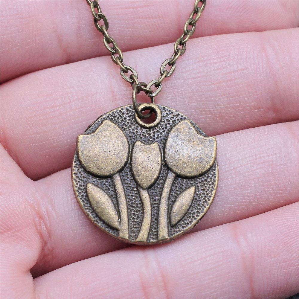 Tree of Life Floral Mandala Pendant Antique Bronze Metal Bridesmaid Choker Necklace Trendy Gift
