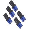 5Pcs EC5 to XT60 Adapter Rubber Plastic Copper Sturdy Accurate High Safety EC5 to Male Adapter for