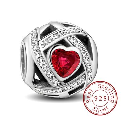 Copper Starry Red Love Heart Sunflower Charms Bead Fit Diy Bracelet Bangle Making Gift Of High Quality Jewelry