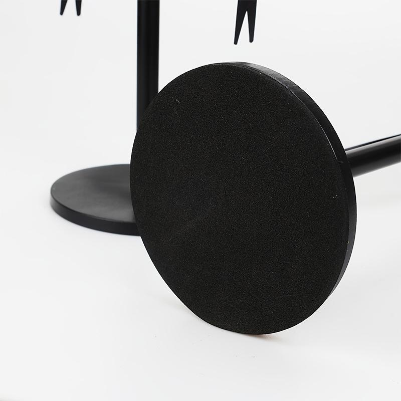 Iron Art European Style Living Room Candle Holder Desktop Ornaments Black Chic Candlestick Decorative Home Decoration