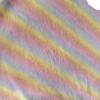 Gradient Five-Color Jacquard Faux Fur Tencel Fabric with Flocked Long Pile and Perforated Grid Design
