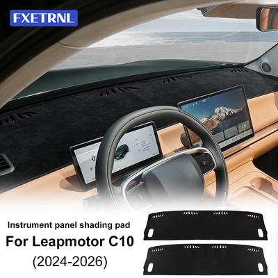 For Leapmotor C10 2024 2025 2026 Car Dashboard Cover Premium Flannel Mat Avoid Light Pad Anti-UV Case Carpet