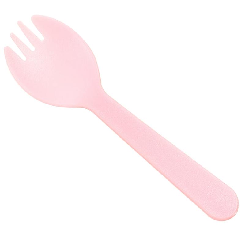 Disposable Plastic Fork And Spoon Individual Packaging For Ice Cream And Yogurt Fruit Salad Fork And Spoon