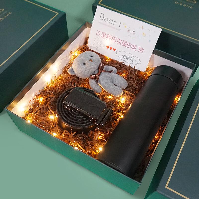 Мужской бизнес-термокружка в подарочном наборе