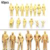 60buc 1:Figurine Model la Scară 87 Figurine din Plastic Pictate Nepictate Figurine H0 În Picioare Accesorii H0 Decorațiuni de Casă DIY Jucărie pentru Copii