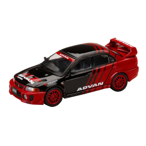 Hobby Japan HJ64 1/64 Scale Mitsubishi Lancer GSR Evolution 5 (CP9A) 1998 Yokohama Advan Color Finished Model HJ642032AV