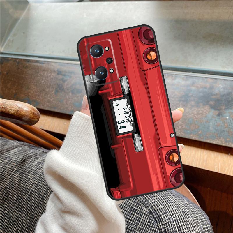 Car Back Cartoon Art JDM Case For Realme 15 Pro 11 12 13 14 Pro Plus C65 C67 C61 C53 C55 C51 C25 C63 C71 C75 GT6 GT7 Realme 12 Pro Plus