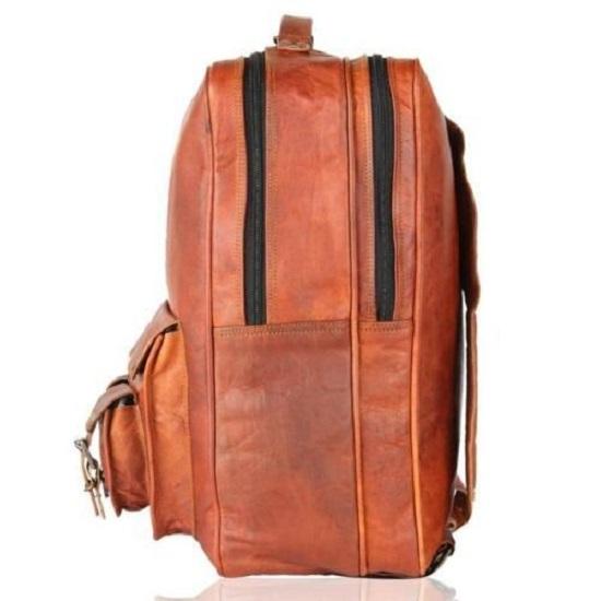 Leather Backpack Bag Rucksack Messenger Laptop Satchel Genuine Vintage Suitcase