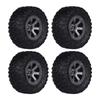 4PCS RC Military Truck 70mm Beadlock Wheel Tires & Rims Heavy Bearing Spare Part of MN90/91 FY001/002 1:12 Model for Car
