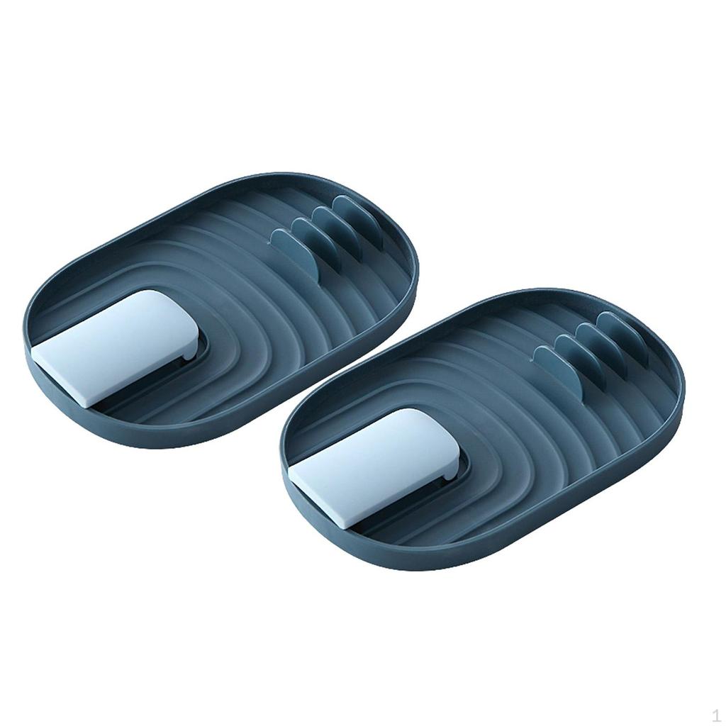 2x Cooking Utensil Holder for Stove, Spoon Rest, Pot Lid, , Multifunctional, Kitchen Counter,