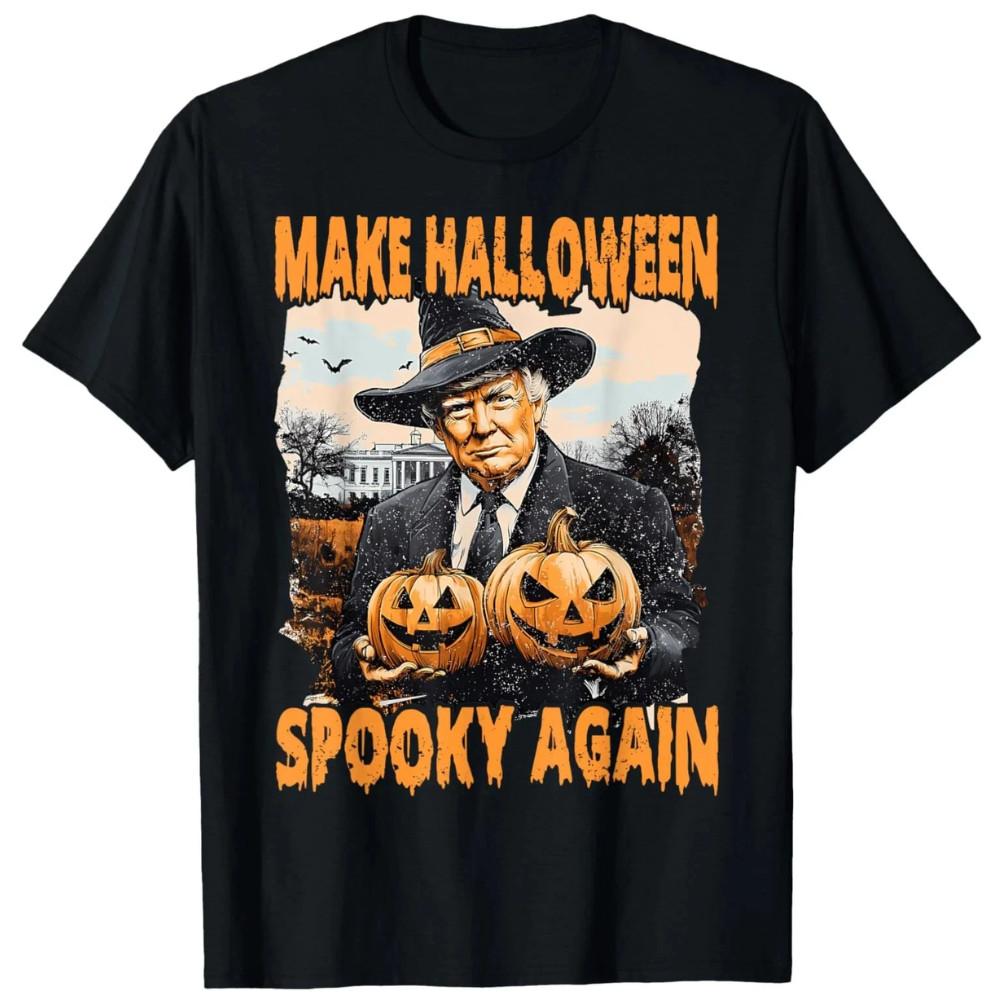 Funny Make Halloween Great Again Trump Spooky Season TShirt Make Halloween Great XXL