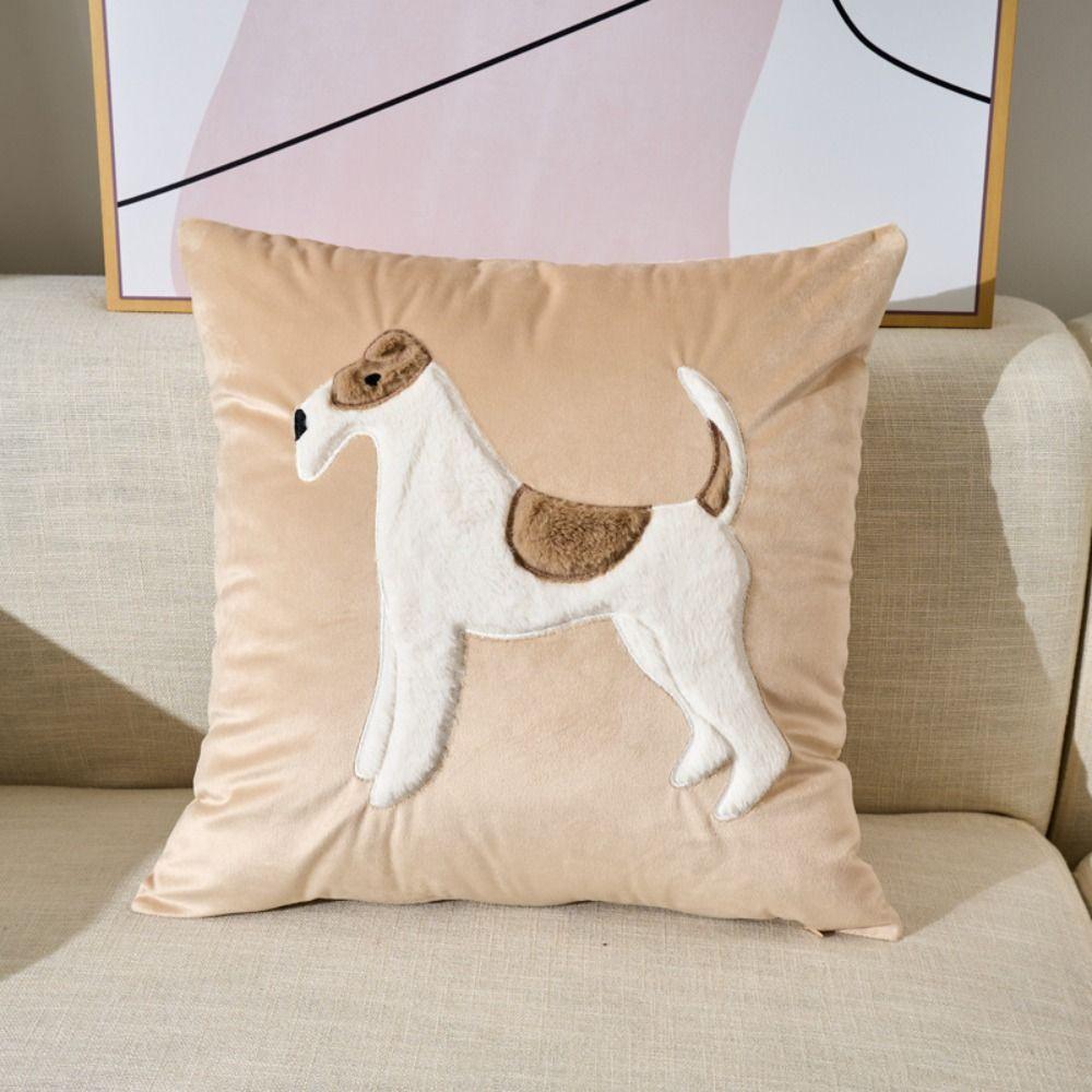 Skin Friendly Rabbit Pillowcase Plush Fabric Throw Pillows Cover Cushion Cover Home Decoration