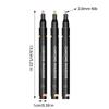 3/1pcs Chrome Pen Markers Mirror Waterproof Paint Repair For Rock Ceramic Glass Metallic Gold Silver Copper 2mm Nib