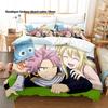 3D Printed Fairy Tail Anime Bedding Set Duvet Cover Pillowcase For Fans Bedroom Decor Twin Full Queen King Size Bed Linen