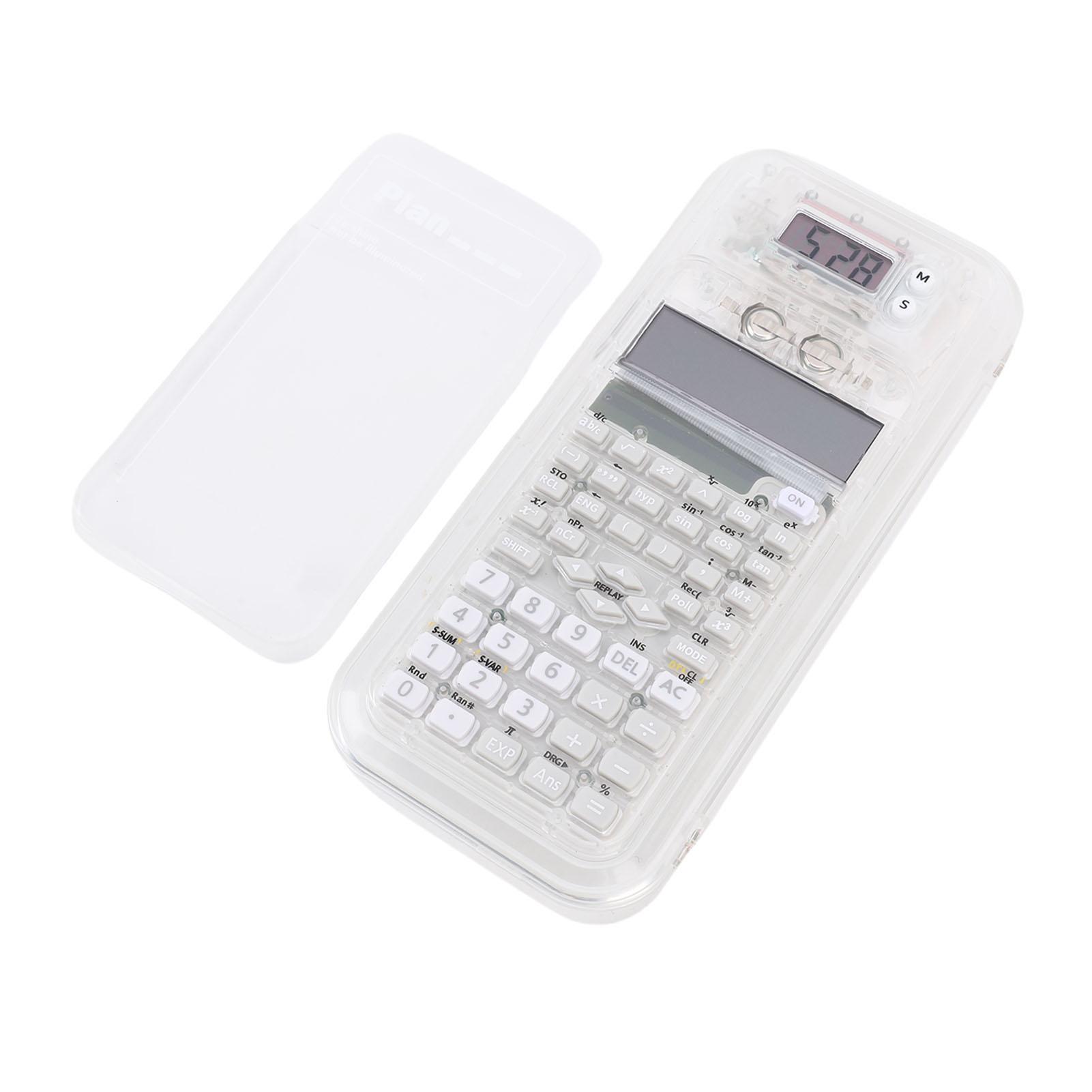 

Scientific Calculator Pencil Case 240 Computational Functions Double Row Digital Display Multi Functional Pen Case