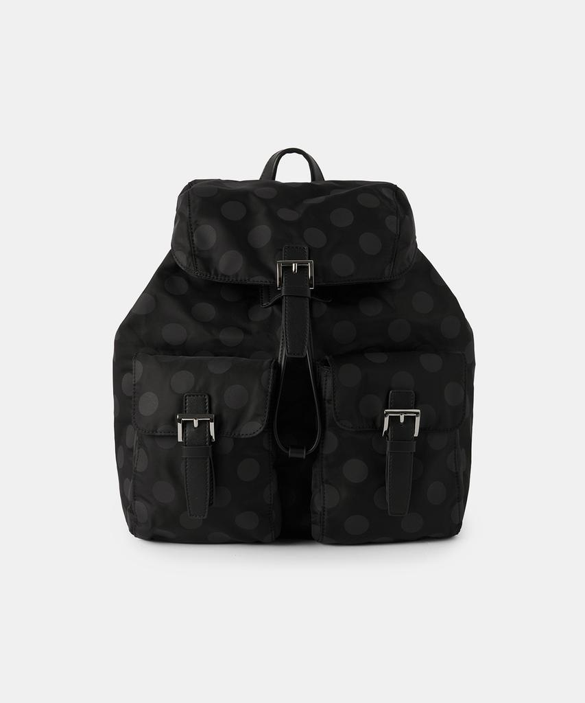 Musinsa Standard Woman Women'S Polka Dot Flap Mini Backpack [Black]