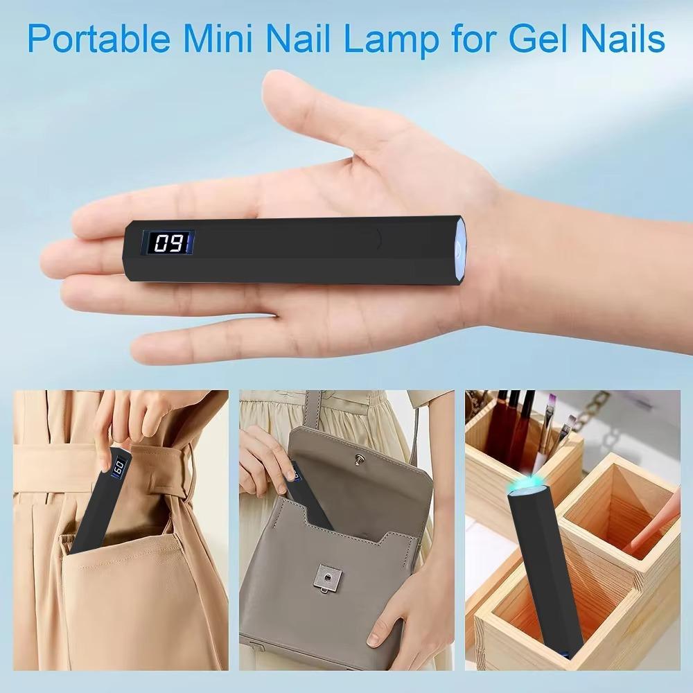 Handheld Nail Lamp TYPE-C Pen-Style Uv Led Lamp Gel Polish Drying Lamp  for Gel Nails