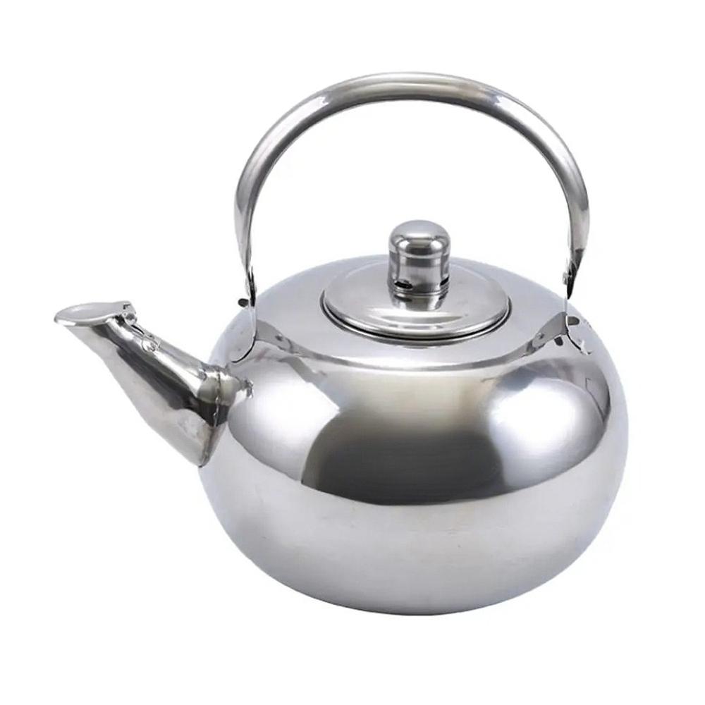 

Teapot With Infuser Stainless Steel Tea Kettle Coffee Pot Portable Loose Leaf Hot Water Pot For Home Office Camping Kitchenware