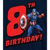 Captain America Childrens/Kids 8th Birthday Pull Over Hoodie