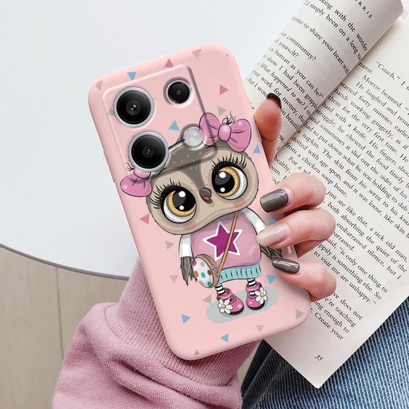 Case For Redmi Note 13 Pro 4G 5G Cute Heart Flower Back Cover Soft Silicone Matte Protective Fundas For Redmi Note13 Pro Bumper