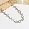HY  New Gold Plated Alloy Rhinestone Flower Fine Beach Sexy Belt Slender Waist Body Chain Jewelry for Women