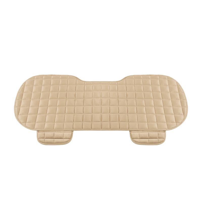 

Чехол на автомобильное сиденье, передняя и задняя флокированная тканевая подушка, нескользящая зимняя автозащитная подушка, сохраняющий тепло, универсальный подходит для грузовика, внедорожника, фургона бежевый