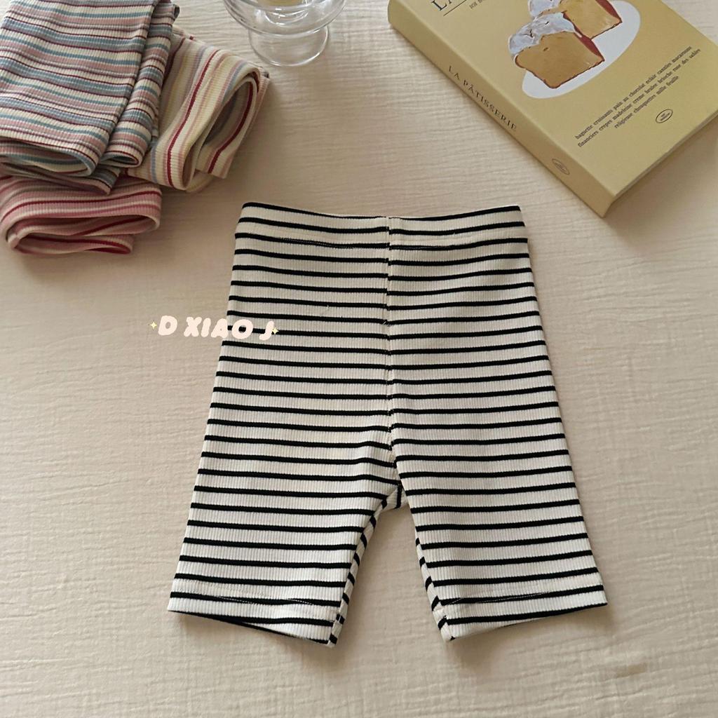 Children's Striped Leggings & Cycling Pants: Available In Large & Small Rolls for Girls & Babies, Korean Style.