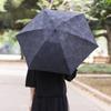 Formal Mini Umbrella for Sun and Floral Folding Parasol Rain, Print, Black, 50cm, Lightweight, [LIEBEN-0537]