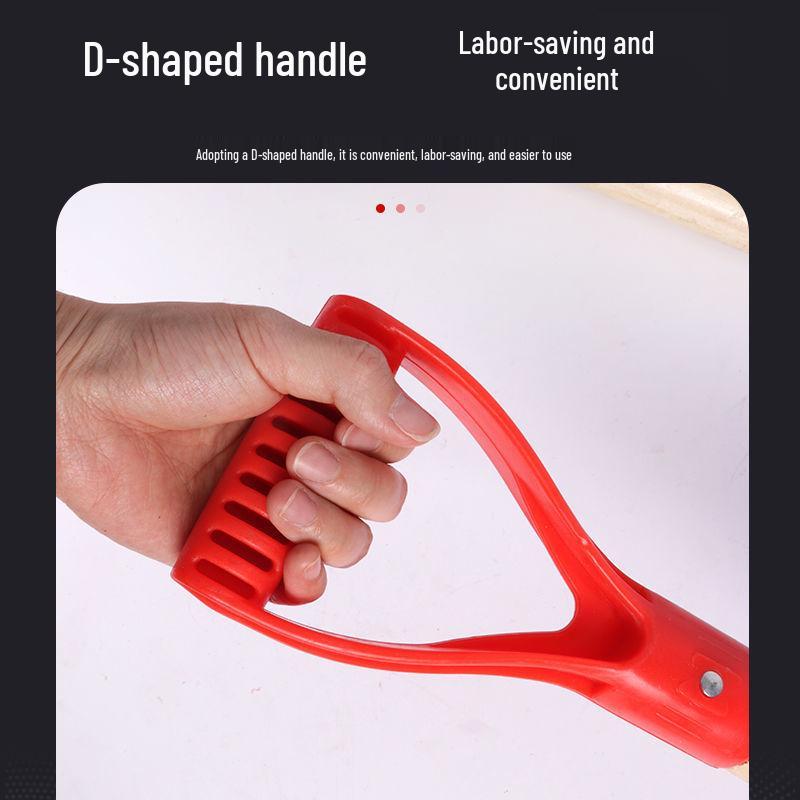 Manganese Steel One-Piece Garden Planting Shovel - Pointed for Vegetables, Flowers, and Children's Use