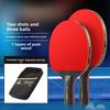 Ping Pong Racket A11 Six Star Student Training Two Racket Pure Wood Ping Pong Racket Set