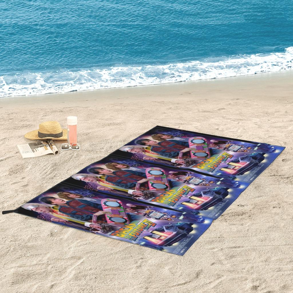 Back To The Future  Beach Towel Soft Microfiber Quick Dry Absorbent Quick Towels For Yoga