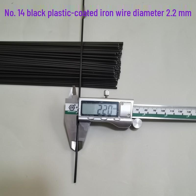 Plastic-Coated Floral Iron Wire for DIY Projects and Baking (Black, White, Green)