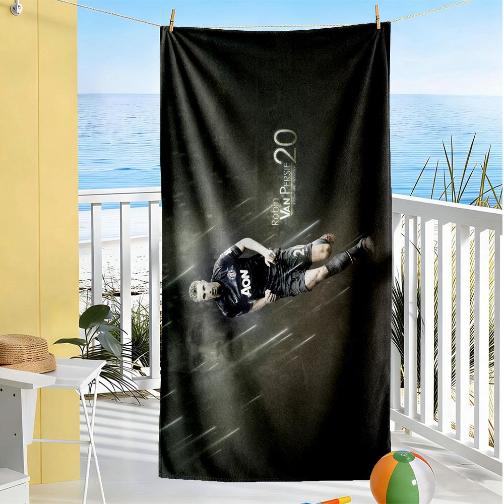 Abstract Colorful Portrait Beach Towel Super Soft & Absorbent Comfortable Lightweight