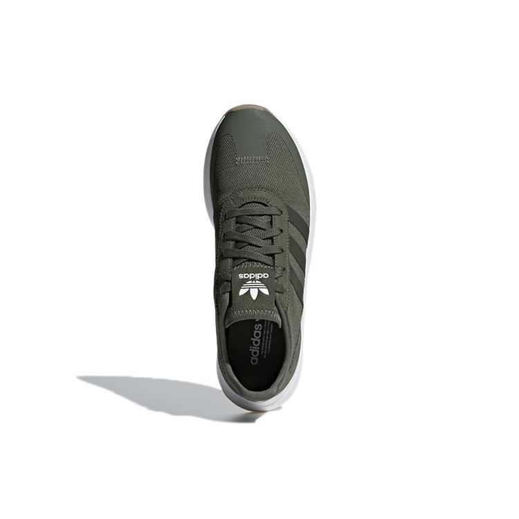 adidas Originals Flb Runner Suede Comfortable Non-Slip Low-Top Running Shoes Women Sneaker Dark-Green B28048