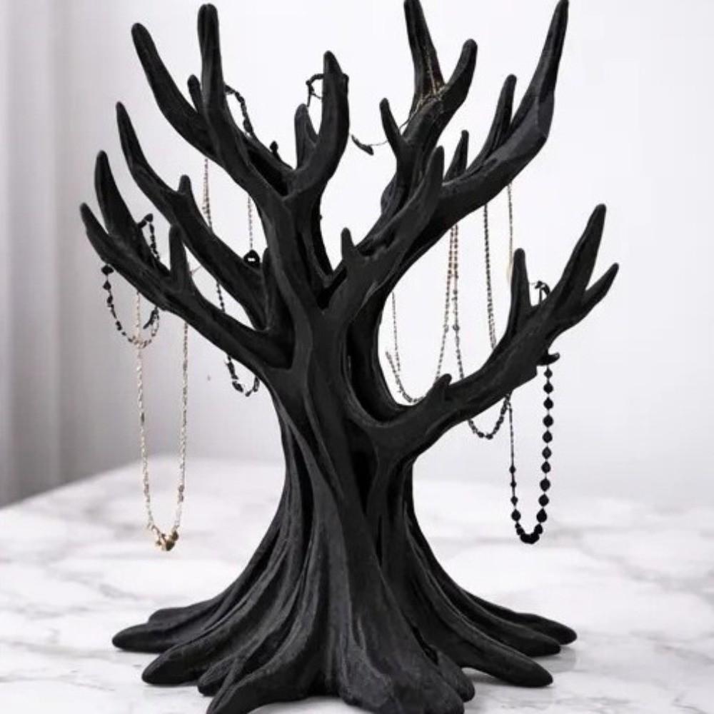 Retro Tree Shaped Jewelry Display Stand Plastic Jewelry Storage Rack Boutique Display