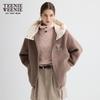 Teenie Weenie Women's Detachable Hood Wool Blend Coat