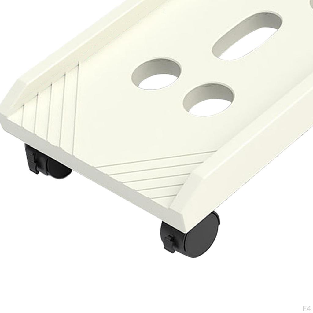 CPU Rolling Holder Stand Computer Mainframe Bracket with 4 Caster Mobile Cart PC
