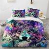 3D Animal Duvet Cover Microfiber Wolf Fox Elk Bedding Set Wild Animals Comforter Cover King Queen For Teen Adults Bedroom Decor