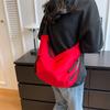 Casual Oxford Cloth Dumpling Bag Women'S Bag Fashion Four Seasons Campus Sports Style Versatile Commuter Shoulder Messenger Bag
