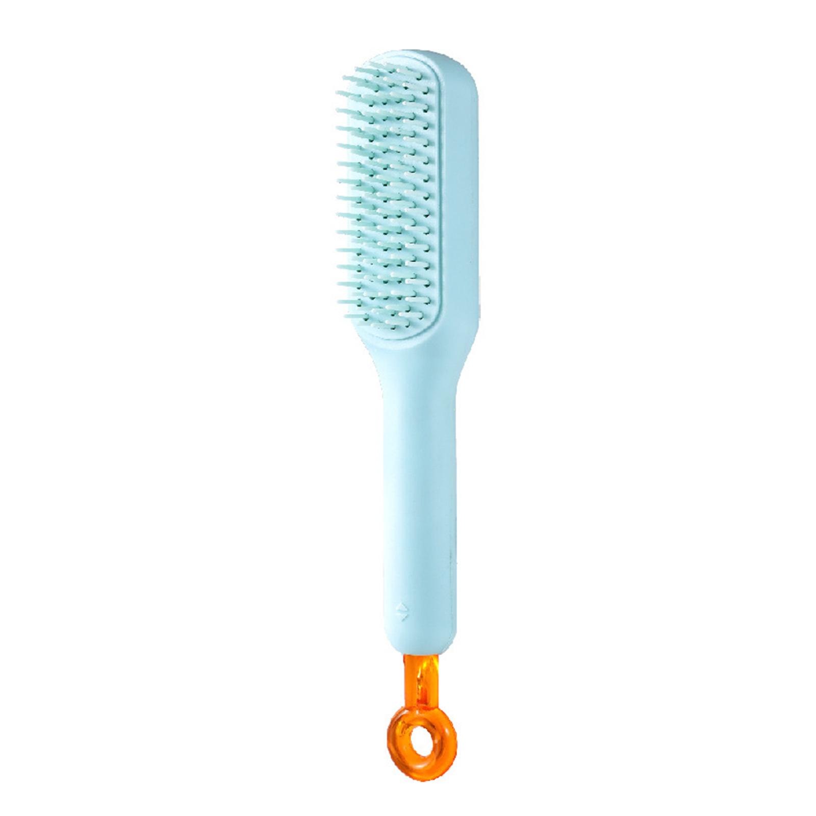 

Выдвижная щетка для собак Мягкая щетка для удаления шерсти домашних животных для маленьких собак и кошек Нежный инструмент для груминга для эффективного удаления шерсти синий