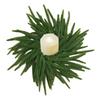 Artificial Pineneedle Wreath Candle Ring Christmas Candle Holder Garland Wedding Party Festival Table Centerpiece Decoration