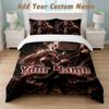 Bedding Set 1 Duvet Cover 2 Pillowcases Attack On Titan Print Soft Bed Linen Bedroom Decor
