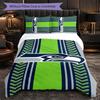 Seattle Seahawks Pattern Microfiber 3Pcs Bedding Set Decor Duvet Cover Set For Bedroom Home Use