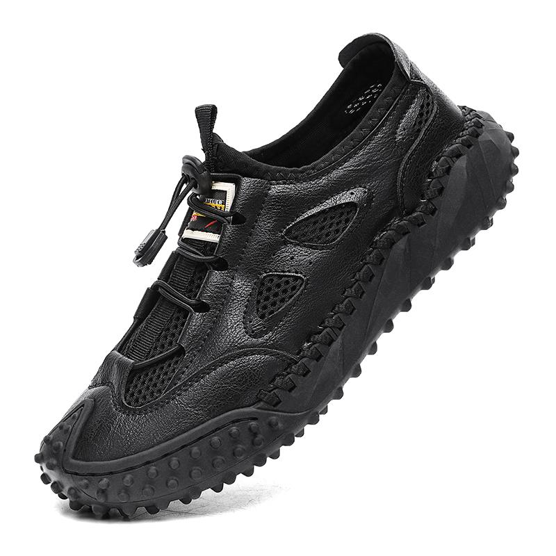 

Большие размеры 38-46, летние износостойкие мужские кроссовки для отдыха на открытом воздухе, повседневные дышащие кроссовки для мальчиков, модные мужские теннисные туфли, бесплатная доставка 46 чёрный