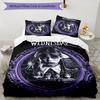 Wednesday Addams Design Bed Bedding Set 1 Duvet Cover + 2 Pillowcases Soft Breathable Household Bed Linens