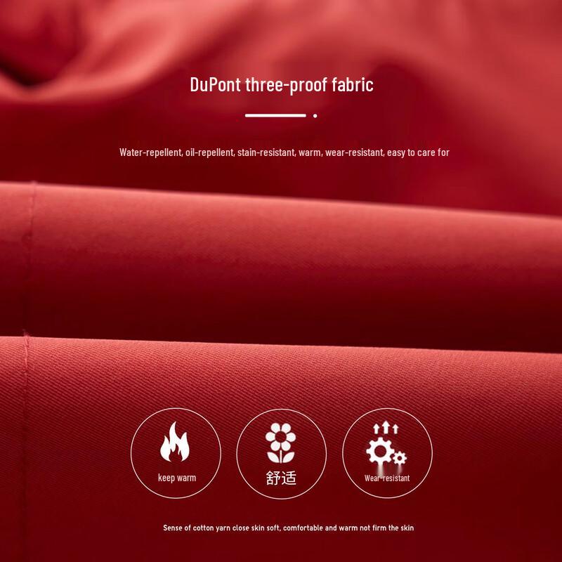 Duoduojia Boys' DuPont 3-Proof Hooded Down Jacket