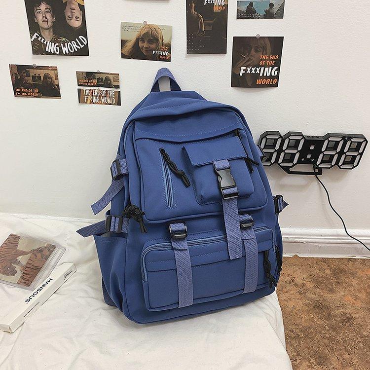 Schoolbag Korean version Japanese ins girl Harajuku harbor style retro casual versatile large-capacity schoolbag junior high school backpack