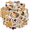 35pcs Cute Breakfast Stickers Cartoon Animals Funny Stickers School Supplies For Laptop Motorcycle Luggage Phone  Laptop